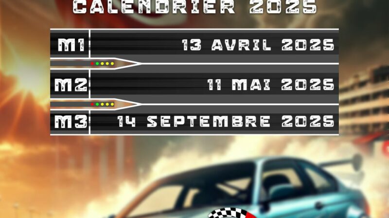 Calendrier 2025 – Tunisia Drift Championship